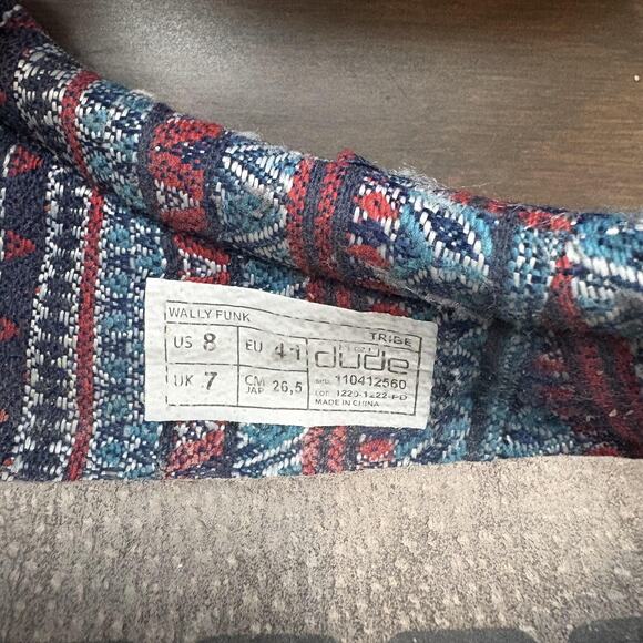 Hey Dude Wally Funk Shoes Mens Size 8 Gray Tribe Print Casual Lightweight Loafer - Picture 3 of 10